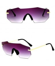 6 Colors Available Modern Fashion Invisible Frame Design Sunglasses
