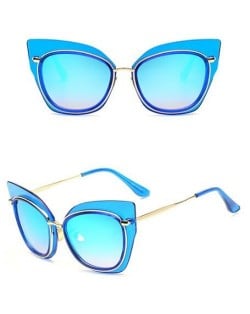 7 Colors Available Golden Frame Cat Eye Shape Fashion Sunglasses