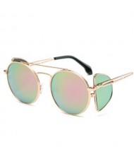 7 Colors Available Unique Four Lens Design High Fashion Sunglasses
