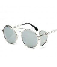 7 Colors Available Unique Four Lens Design High Fashion Sunglasses