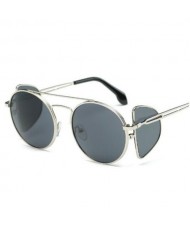 7 Colors Available Unique Four Lens Design High Fashion Sunglasses