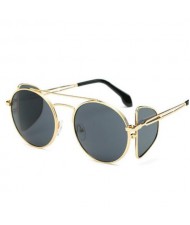 7 Colors Available Unique Four Lens Design High Fashion Sunglasses
