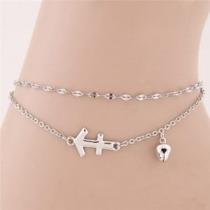Twelve Constellations Series Sweet Style Women Fashion Anklets - Sagittarius