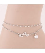 Twelve Constellations Series Sweet Style Women Fashion Anklets - Capricornus
