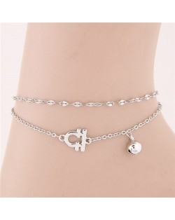 Twelve Constellations Series Sweet Style Women Fashion Anklets - Libra