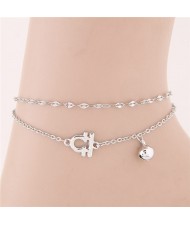 Twelve Constellations Series Sweet Style Women Fashion Anklets - Libra