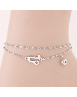 Twelve Constellations Series Sweet Style Women Fashion Anklets - Leo