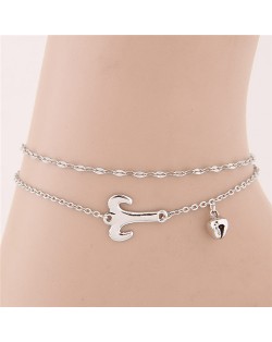 Twelve Constellations Series Sweet Style Women Fashion Anklets - Aries