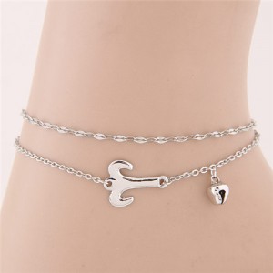 Twelve Constellations Series Sweet Style Women Fashion Anklets - Aries