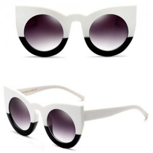 8 Colors Available Bold Frame Super Cool Cat Eye Shape High Fashion Sunglasses