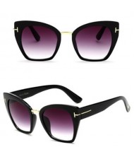8 Colors Available Cat Eye Frame Leopard Prints Theme Star Fashion Sunglasses