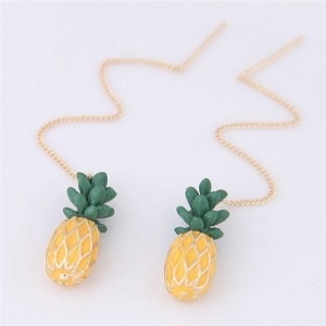 Pineapple Pendant Cute Fashion Stud Earrings