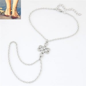 Chinese Knot Fashion Alloy Women Anklet