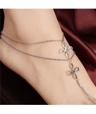 Hollow Floral Chain Design Beach Fashion Women Anklet