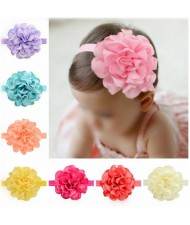 (12 pcs Per Unit) Big Flower Cute Baby/ Toddler Hair Band