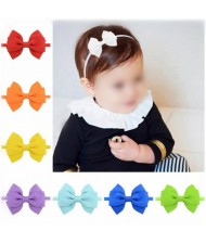 (20 pcs Per Unit) Graceful Ribbon Bowknot Toddler Hair Bands