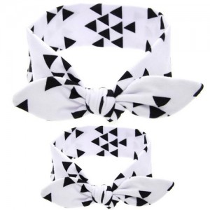 Black and White Contrast Color Design Baby Hair Band Set