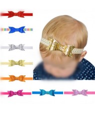 (8 pcs Per Unit) Shining Bowknot Fashion Baby Hair Bands