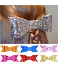 (8 pcs Per Unit) Shining Bowknot Baby Girl Fashion Hair Clips