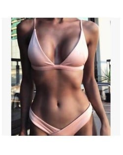 High Fashion Beach Style Hot Bikini Set - Pink