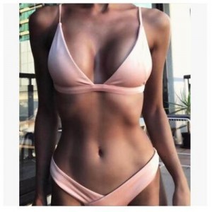 High Fashion Beach Style Hot Bikini Set - Pink