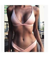 High Fashion Beach Style Hot Bikini Set - Pink