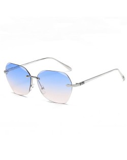 6 Colors Available Frameless Design Lady Fashion Sunglasses