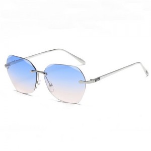 6 Colors Available Frameless Design Lady Fashion Sunglasses
