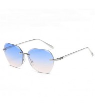 6 Colors Available Frameless Design Lady Fashion Sunglasses