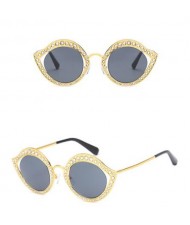 6 Colors Available Rhinestone Decorated Frame High Fashion Lady Sunglasses