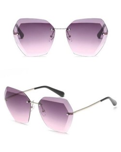 7 Colors Available Unique Frameless Design Frog Eye Shape Fashion Sunglasses