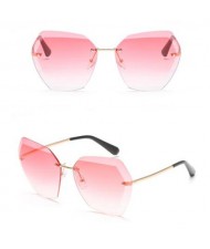 7 Colors Available Unique Frameless Design Frog Eye Shape Fashion Sunglasses