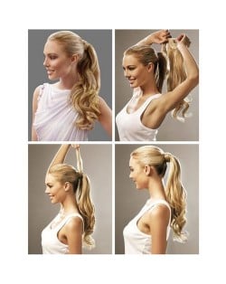 15 Colors Available Curly Ponytail Synthetic Wig Pieces/ Hair Extensions
