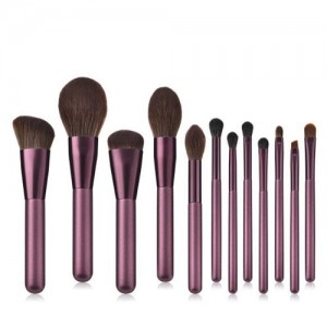 12 pcs Lilac Fashion Makeup Brushes Set