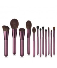 12 pcs Lilac Fashion Makeup Brushes Set