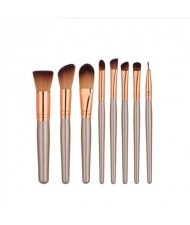 8 pcs Brown High Fashion Makeup Brushes Set