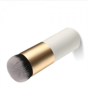 Chalk Head Design Short Style Fashion Makeup Brush - Golden