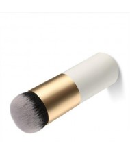 Chalk Head Design Short Style Fashion Makeup Brushes - Golden