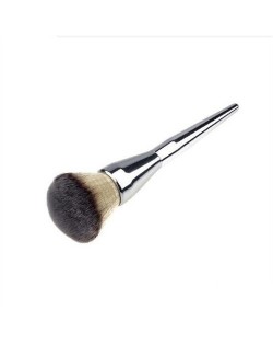Alloy Handle Powder Brush/ Makeup Brush - Silver