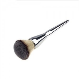 Alloy Handle Powder Brush/ Makeup Brush - Silver