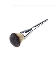 Alloy Handle Powder Brush/ Makeup Brush - Silver