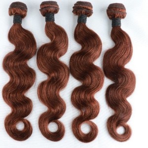 3 Pieces 100% Human Hair Color 4 Body Wave Brazilian Virgin Hair Weaves/ Wefts