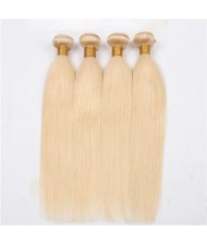 3 Pieces 100% Human Hair Blonde Color 613 Straight Ombre Brazilian Virgin Hair Weaves/ Wefts
