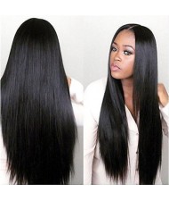 3 Pieces 8A Grade 100% Human Hair Straight Natural Color Brazilian Virgin Hair Weaves/ Wefts