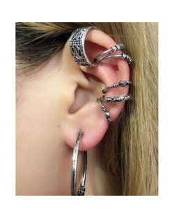 Vintage Folk Style 7 pcs Fashion Ear Clips Combo