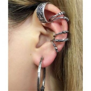 Vintage Folk Style 7 pcs Fashion Ear Clips Combo