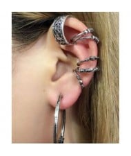 Vintage Folk Style 7 pcs Fashion Ear Clips Combo