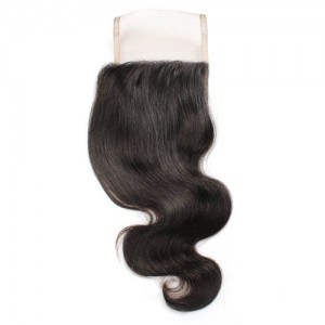 3 Pieces 7A Grade 100% Human Hair Body Wave Natural Color Brazilian Virgin Hair Lace Closure