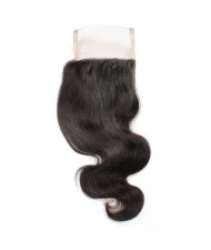 3 Pieces 7A Grade 100% Human Hair Body Wave Natural Color Brazilian Virgin Hair Lace Closure