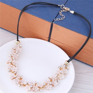 Delicate Spring Flowers Women Fashion Statement Necklace